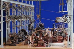 Engineering workshop model section, based on Royal Arsenal works, c1893-1910