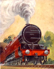 The Royal Scot number 6100, LMS cover artwork, 1928